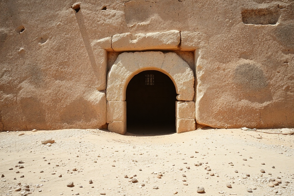 jesus tomb minimalist photo