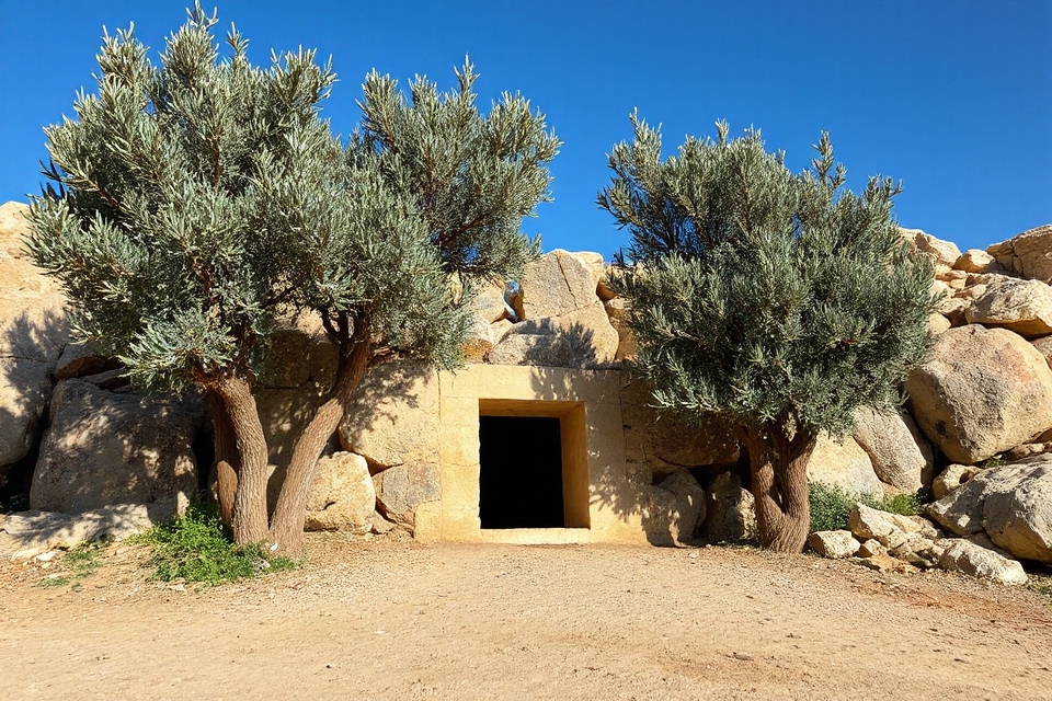 jesus tomb olive branch