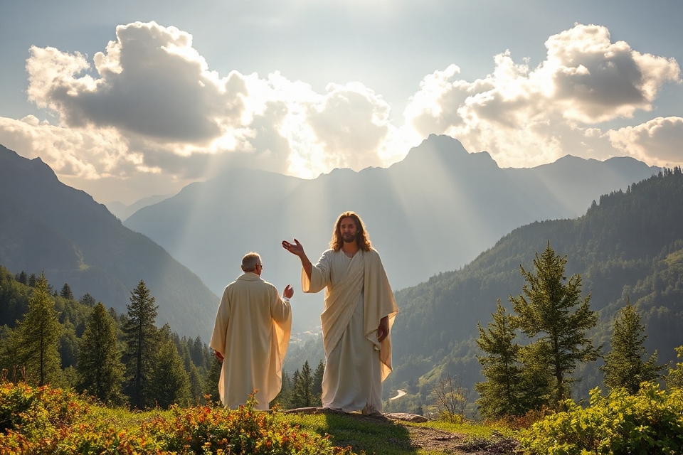jesus transfiguration nature photo