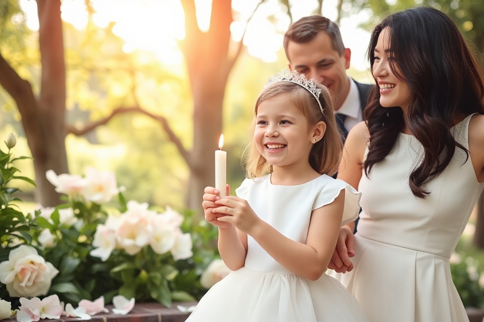 joyful first communion celebration