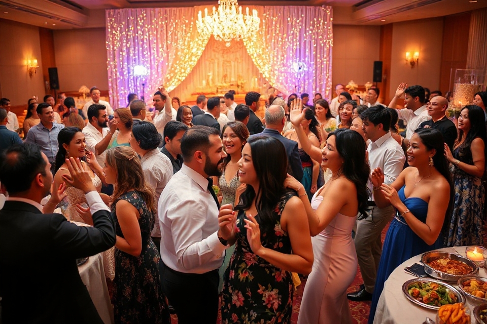 joyful wedding celebration dance