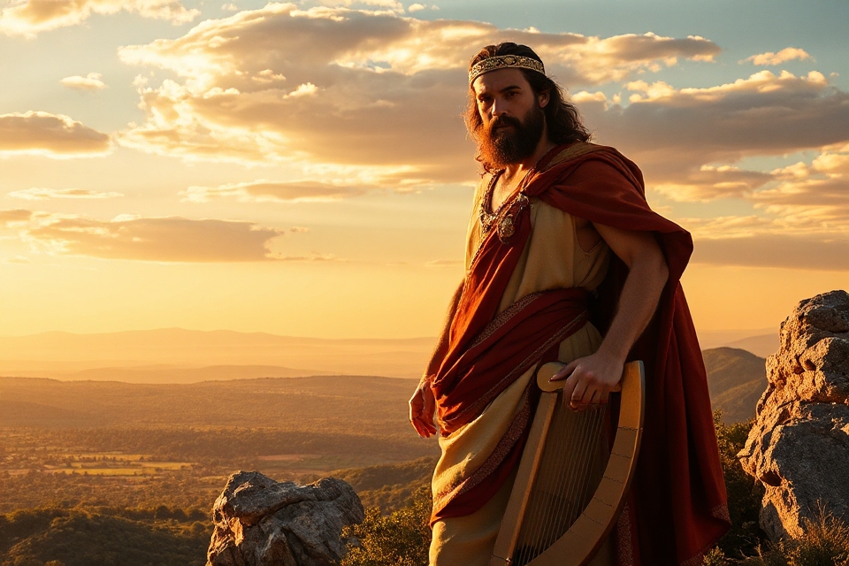 king david leadership stock photo