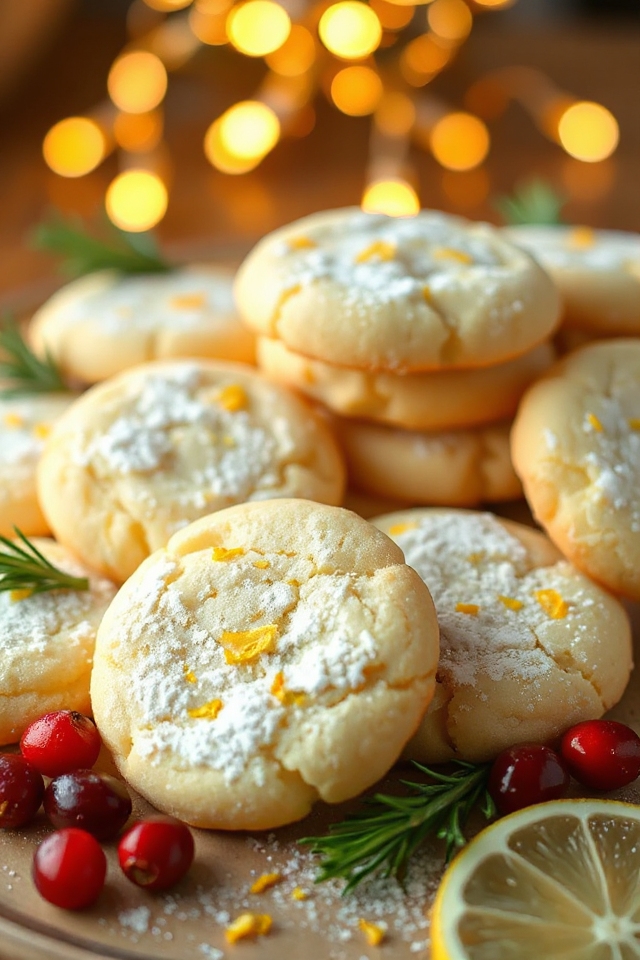 lemon zest butter cookies