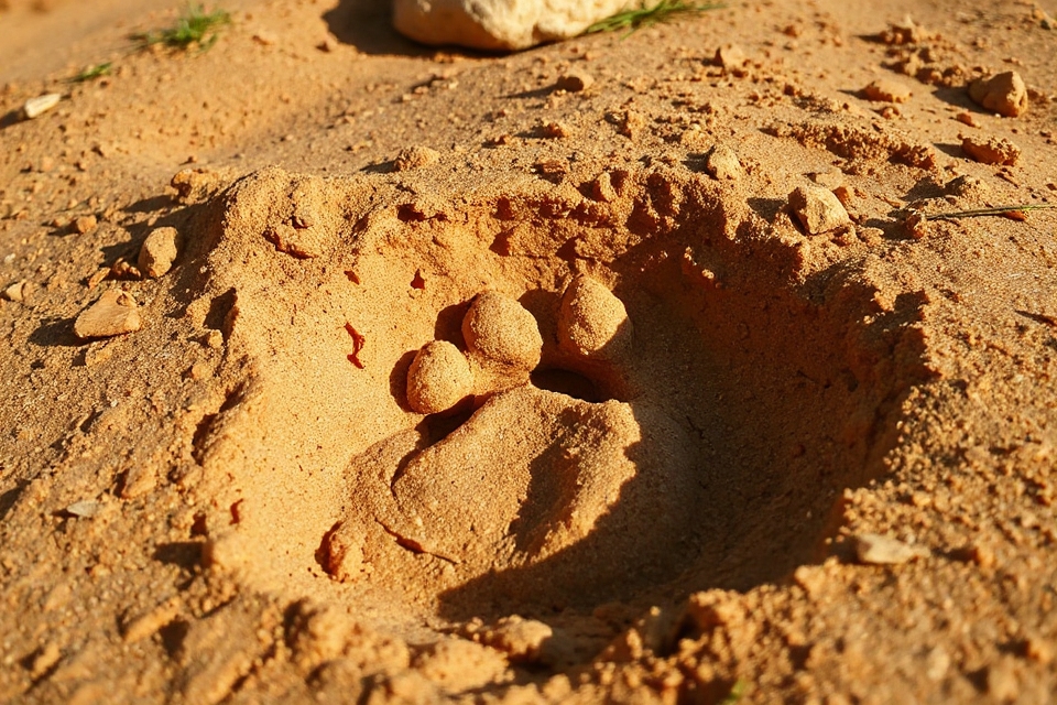 lion s paw print photo