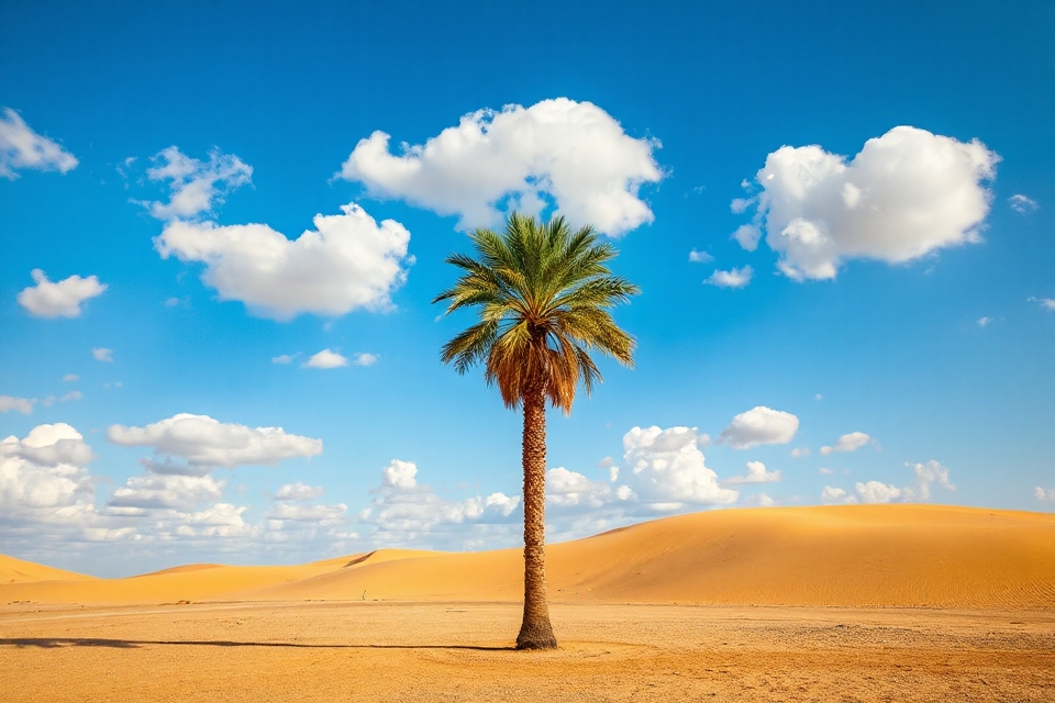 lone palm tree photography