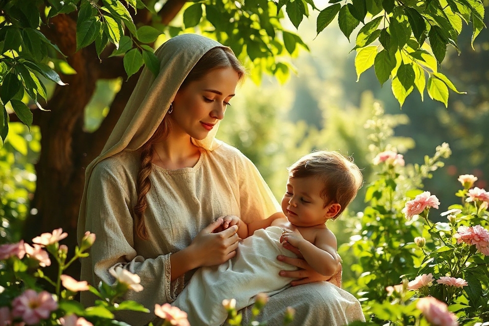 mary and jesus nature