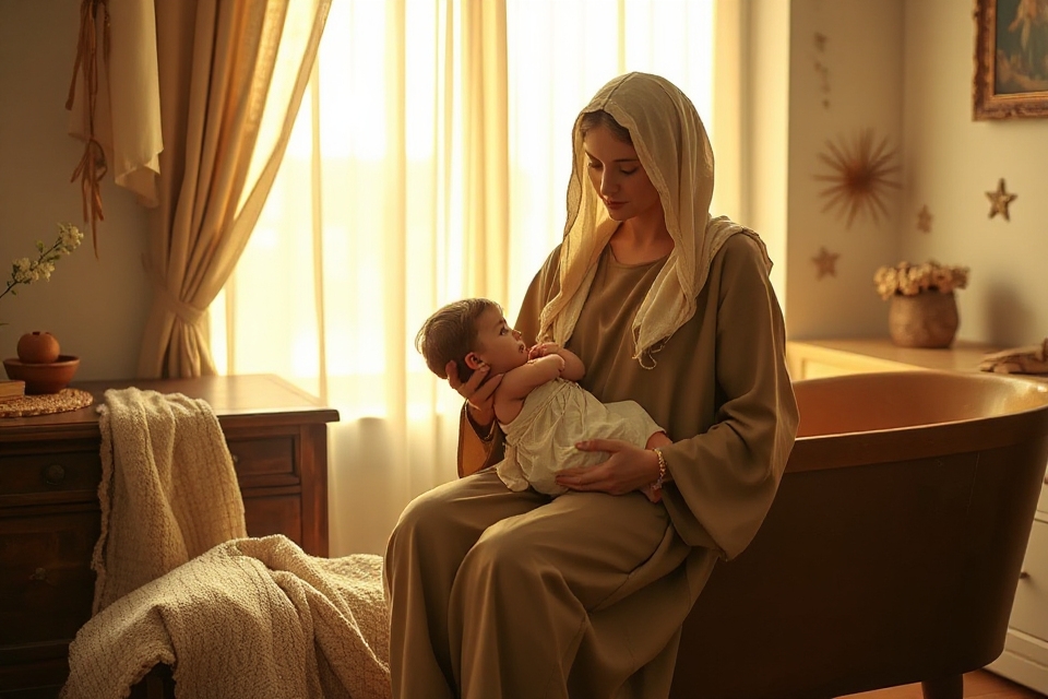 mary and jesus photo
