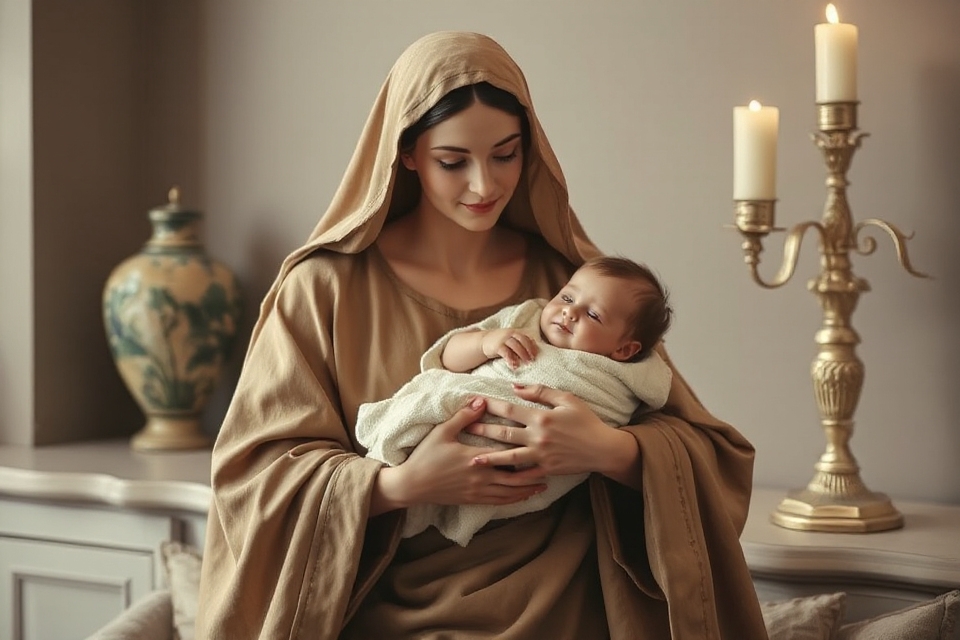 mary and jesus photo