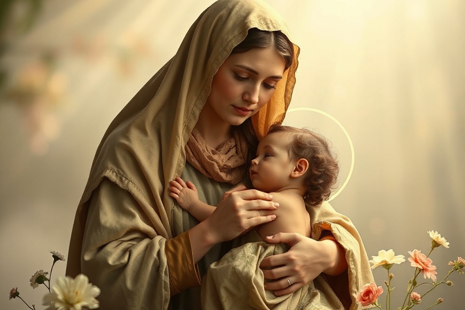 mary and jesus symbols