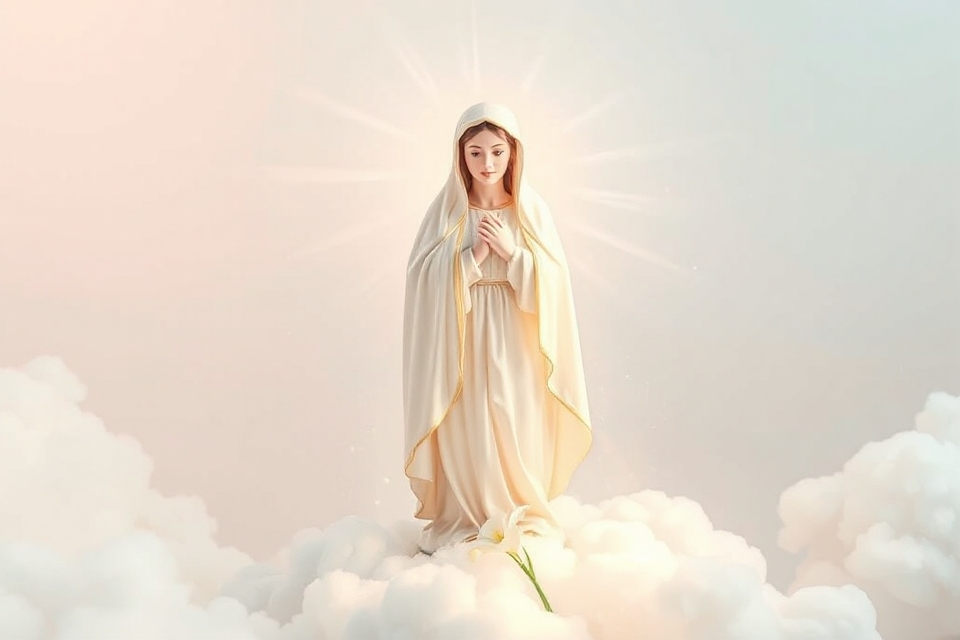 minimalist immaculate conception photo