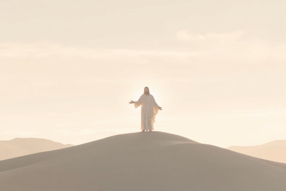 minimalist jesus transfiguration photo