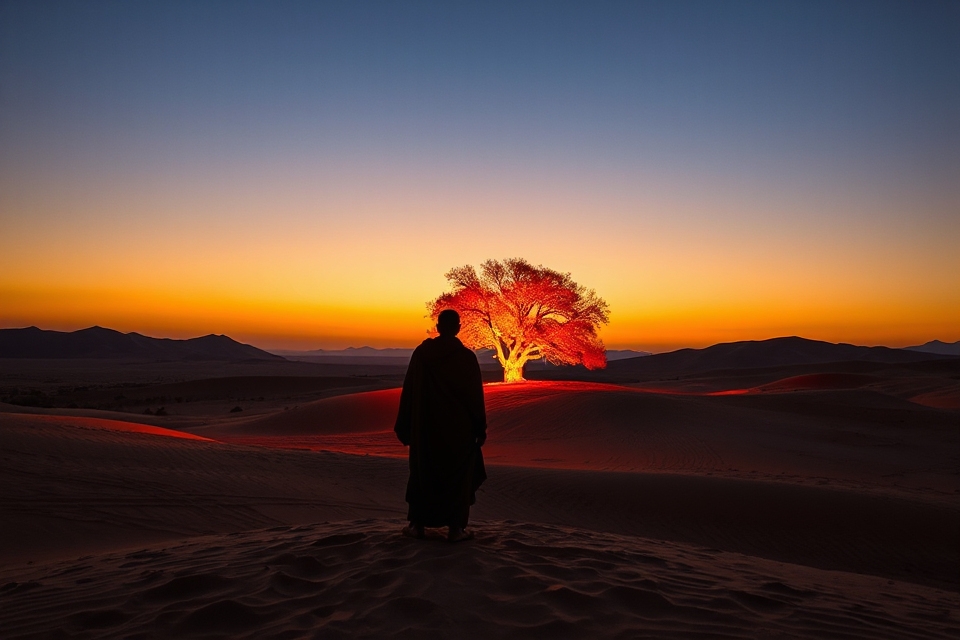 moses and burning bush