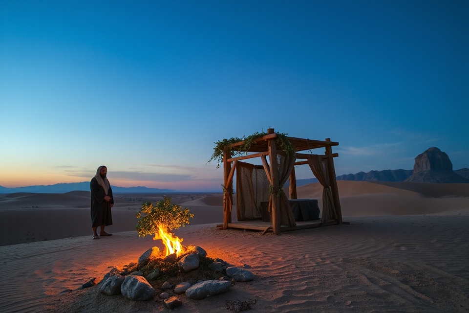 moses burning bush altar