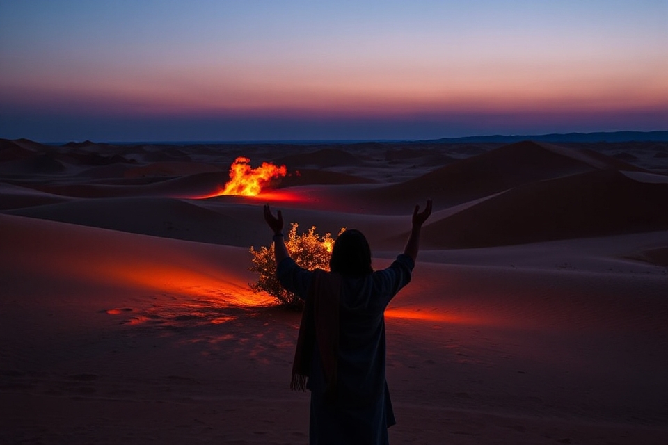 moses burning bush photo