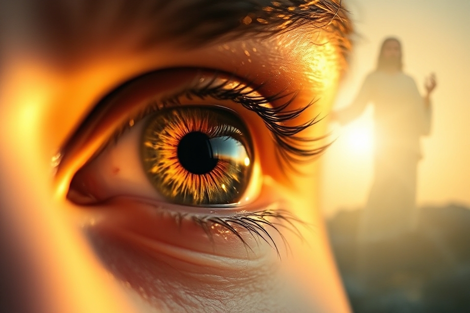 open eye symbolizing healing