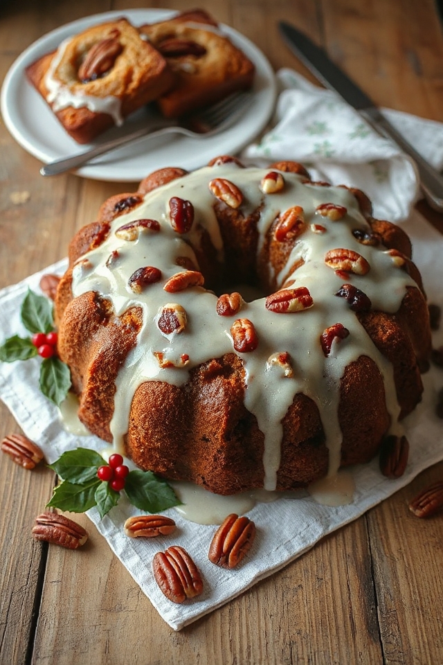 pecan christmas plum cake