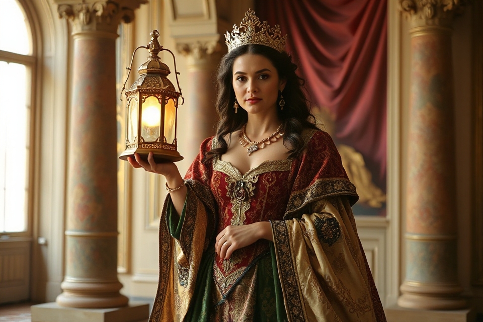queen esther glowing lantern