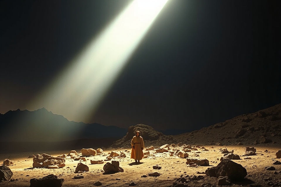 radiant light beam photograph