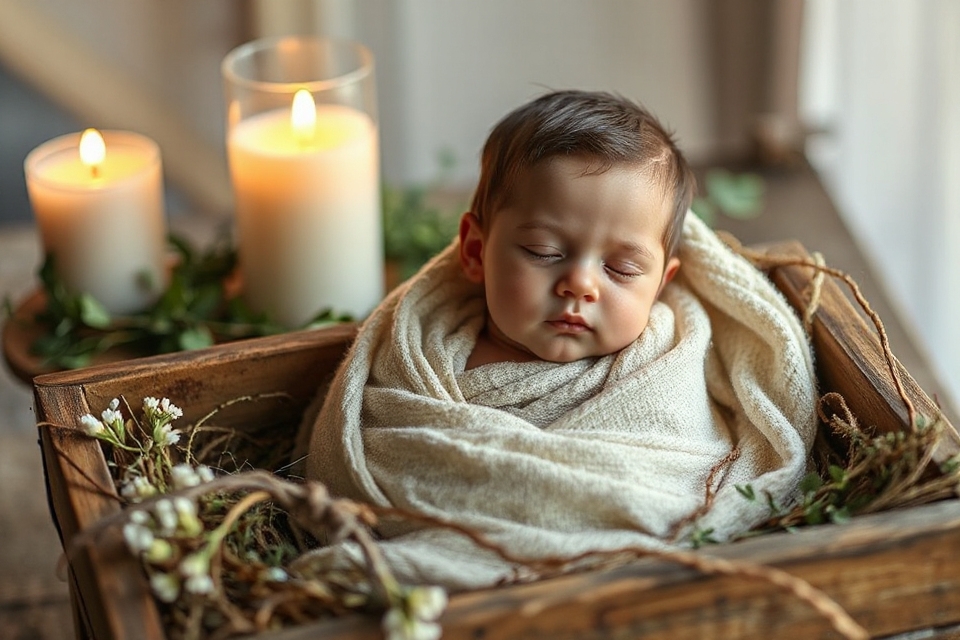 serene baby jesus image