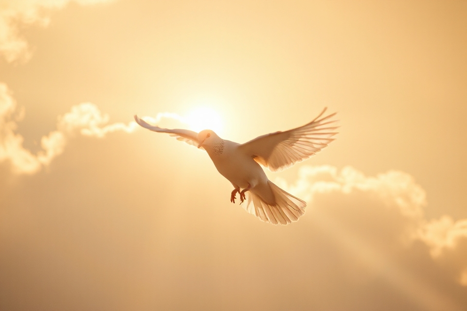 serene holy spirit image