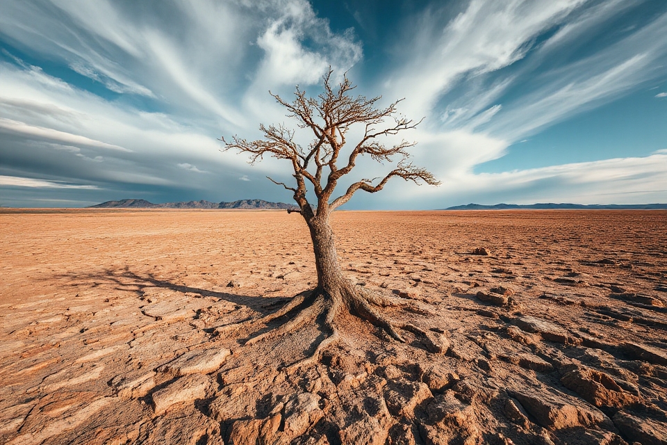 solitary tree symbolizes resilience