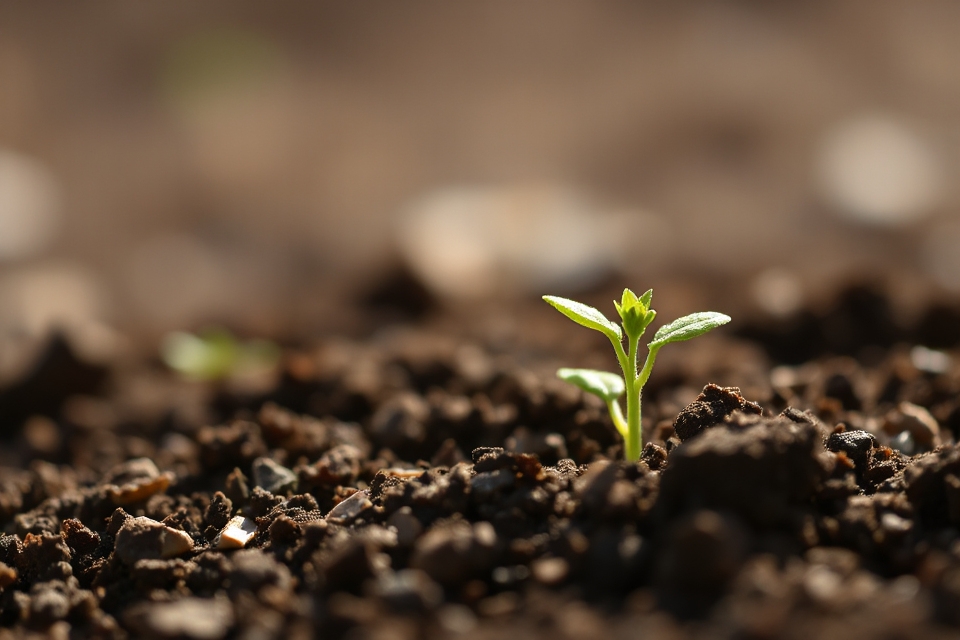 sprouting seedling stock photo