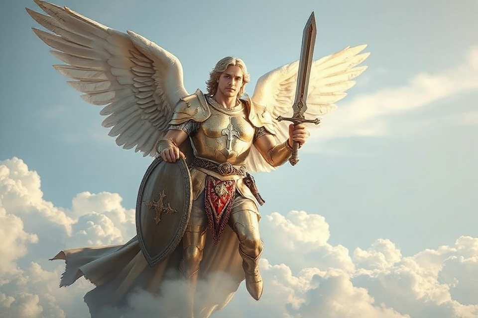 st michael archangel stock photo