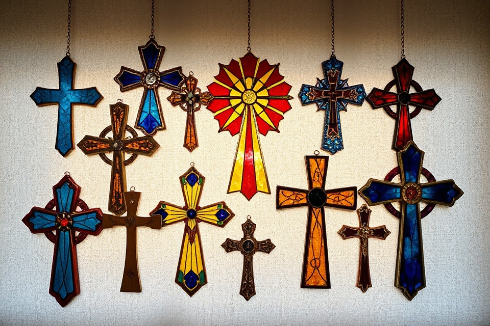 stained glass crosses photo