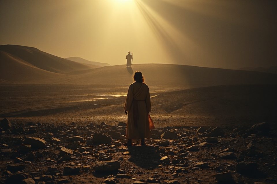 temptation of jesus imagery