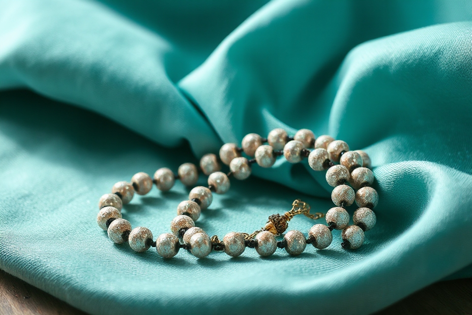 textured beaded rosary photo
