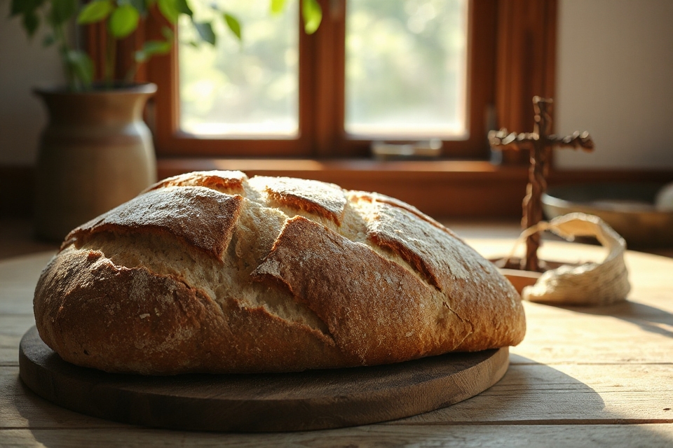 traditional bread loaf photo
