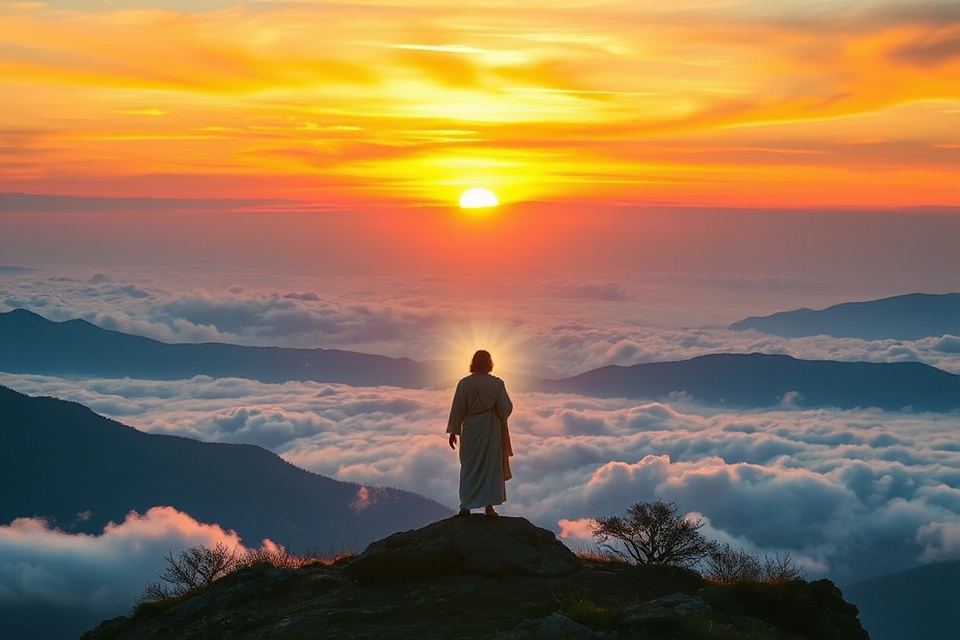 transfiguration of jesus sunrise