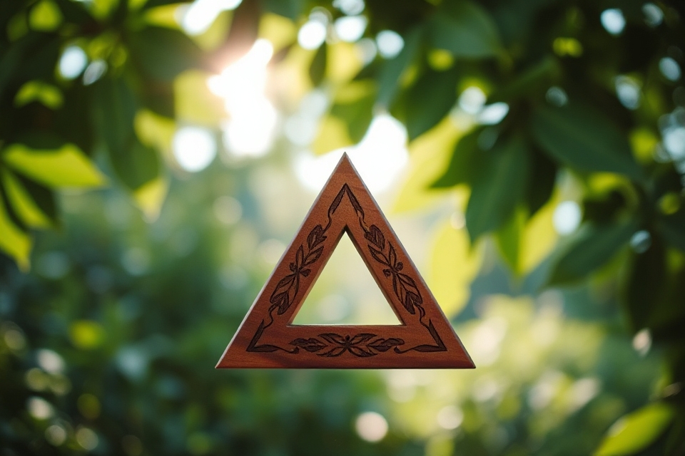 triangle symbolizing the trinity