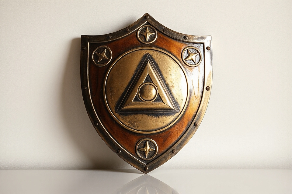 trinity shield royalty free image