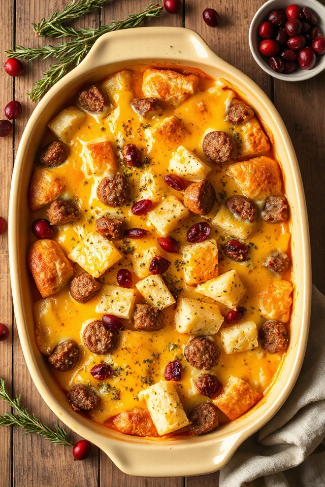 turkey sausage christmas casserole