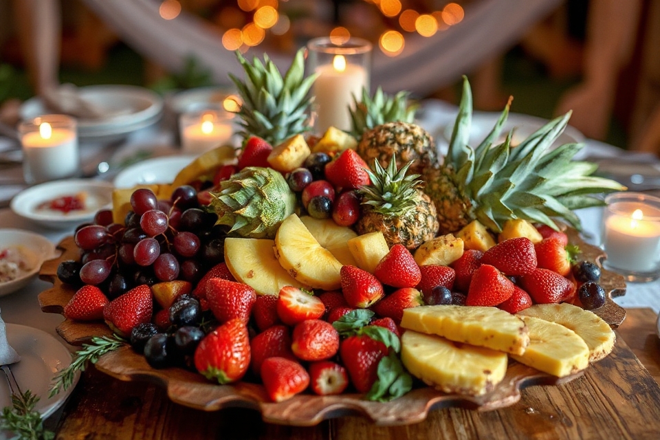 vibrant fruit platter photo