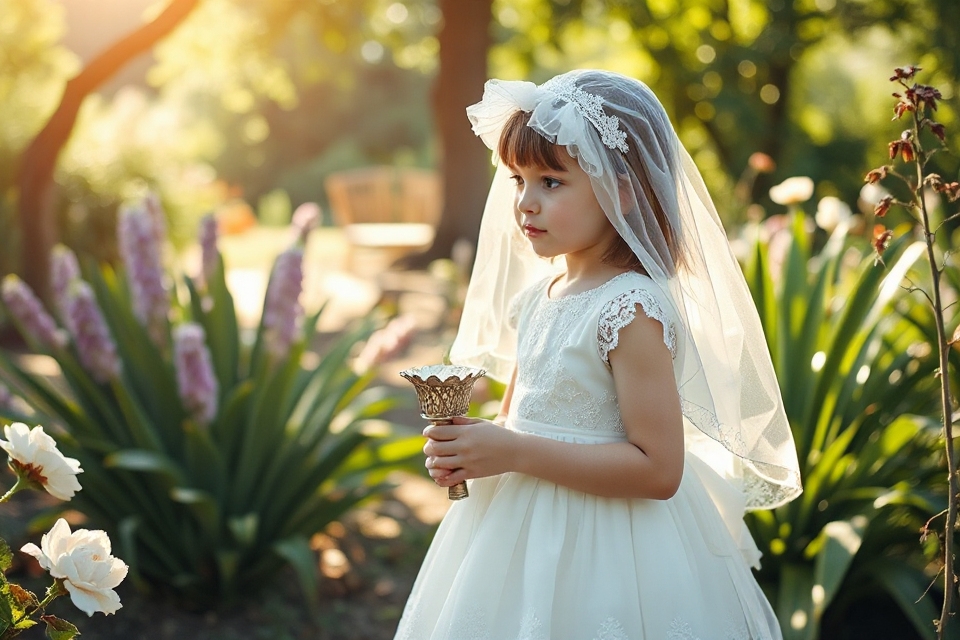 vintage first communion photo