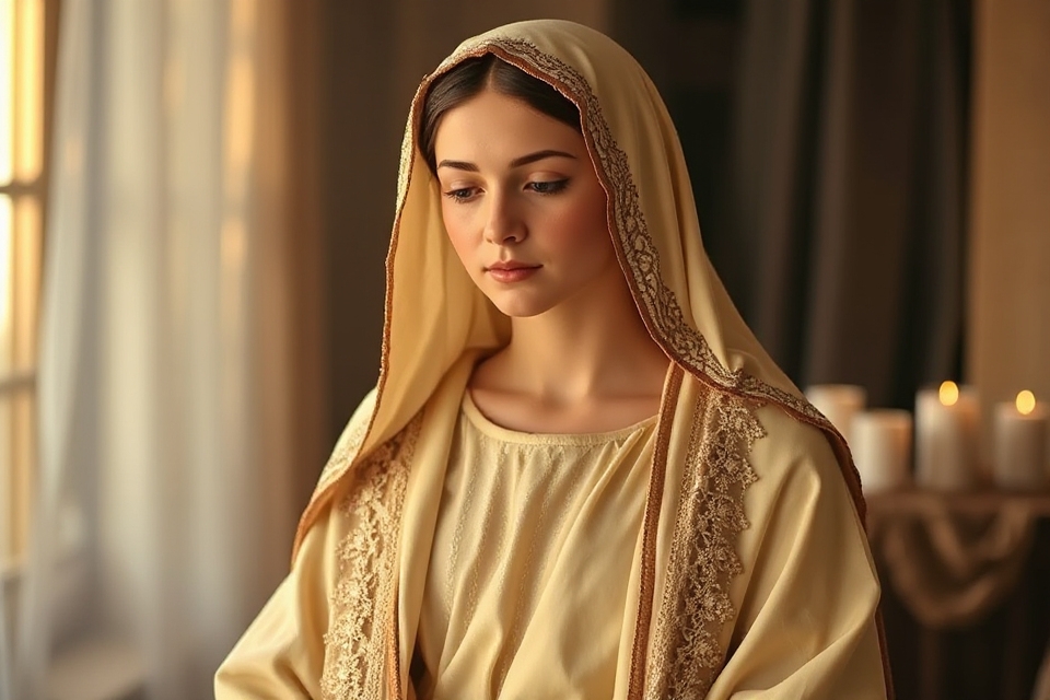 virgin mary lace photo