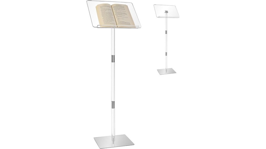 adjustable angle metal podium