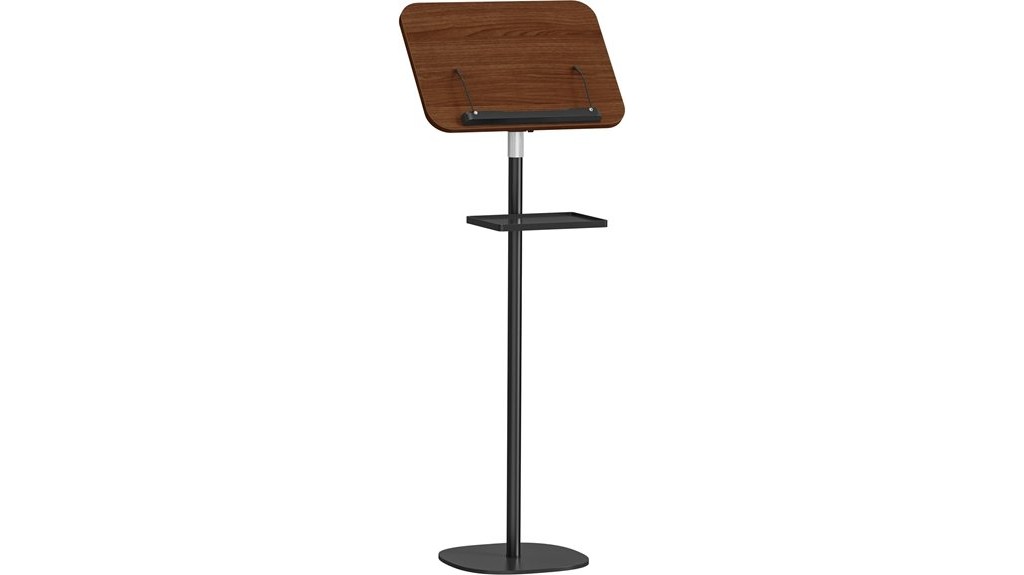 adjustable lectern with storage