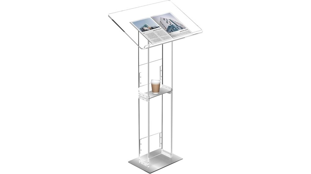 adjustable metal podium stand