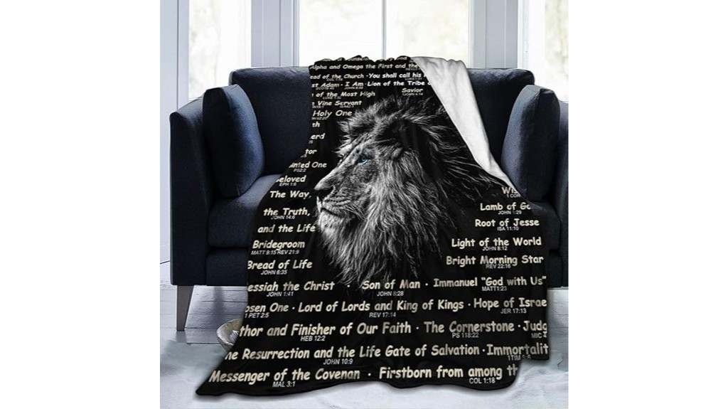 bible verse throw blanket