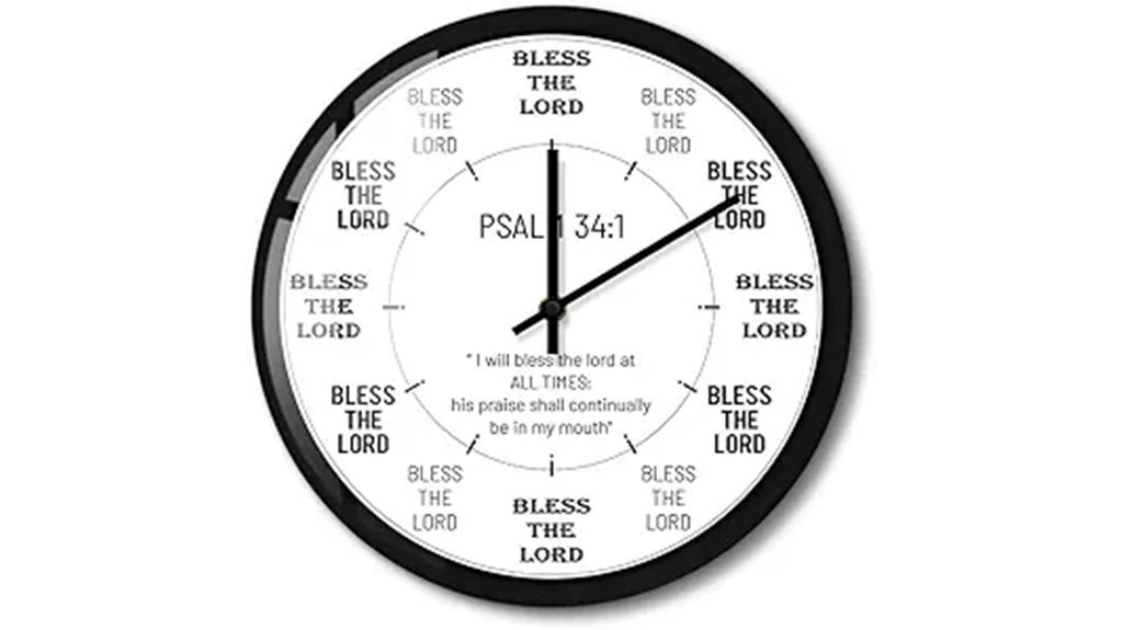 bless the lord clock