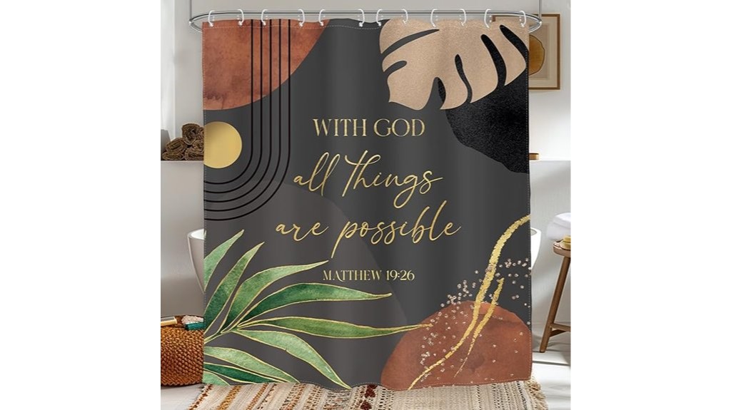 boho dark green curtain