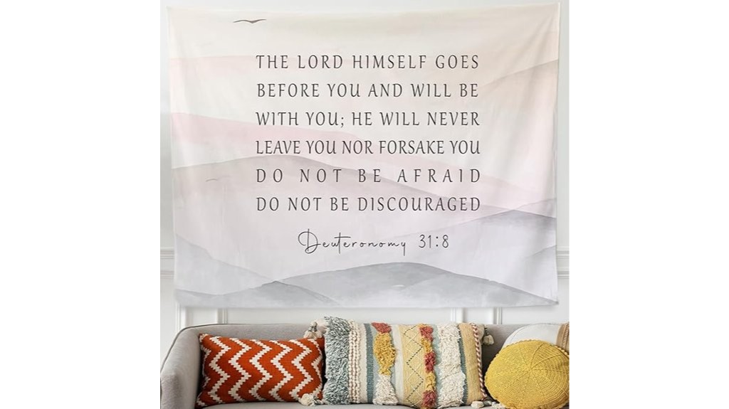 christian bedroom tapestry design