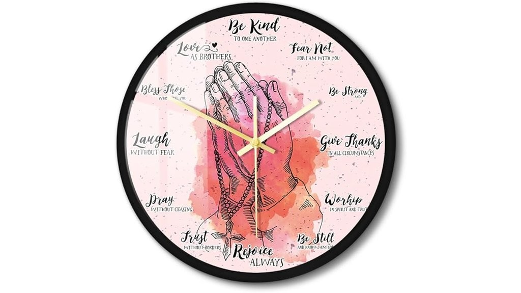 christian scripture wall clock