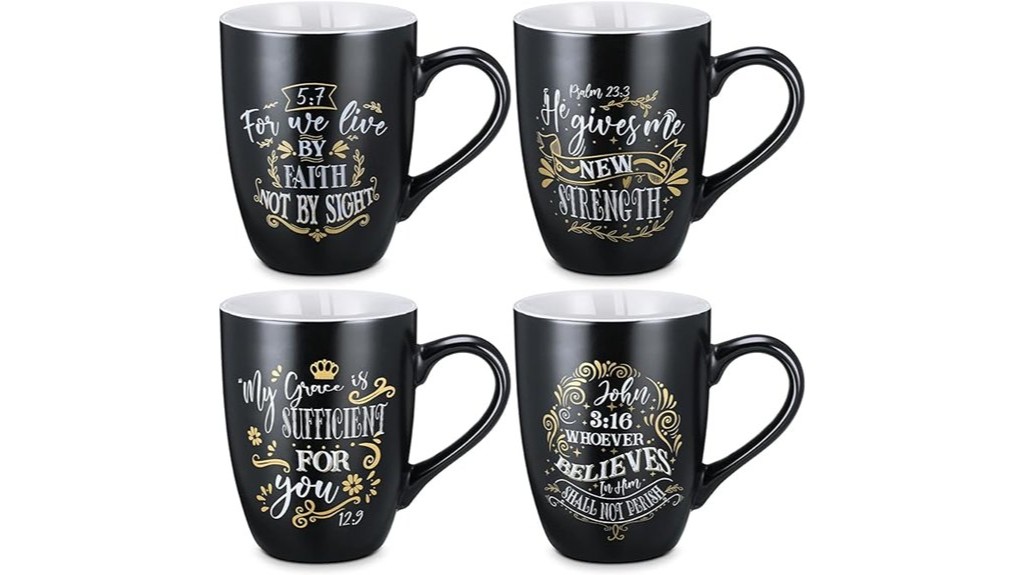christian themed coffee mug set