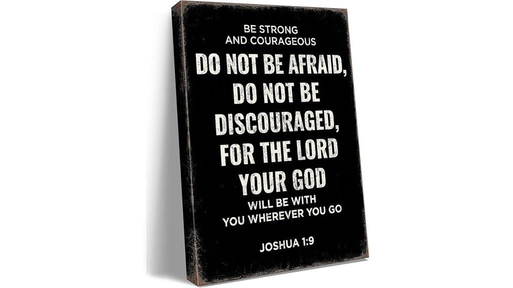 courageous bible verse art