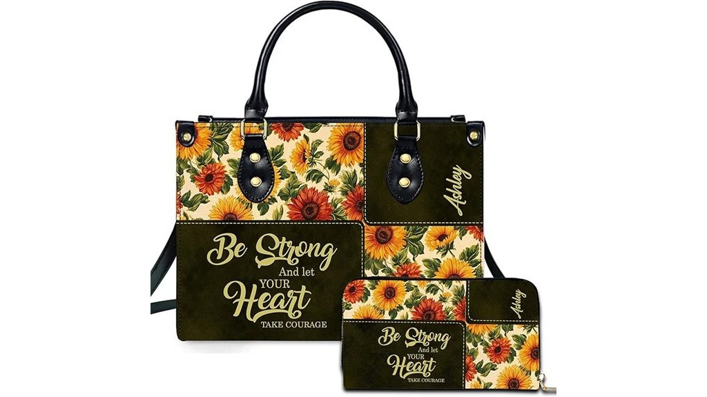 custom christian leather purse