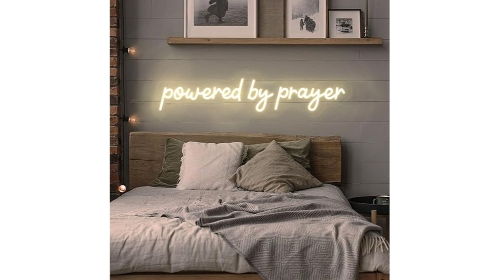 dimmable led prayer sign